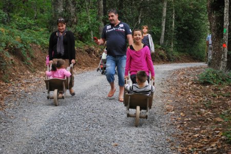 Des brouettes à La Maison de Payrac à Nages